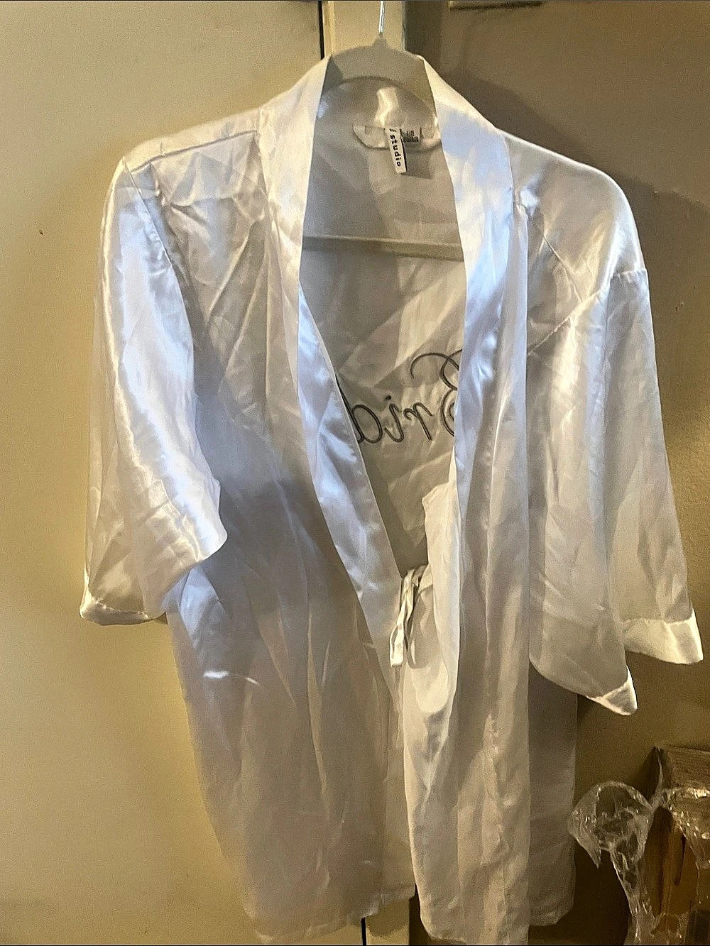 Bridal robe worn once